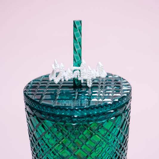 Thankful Straw Charm