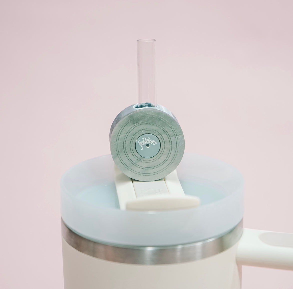 Record Straw Charm