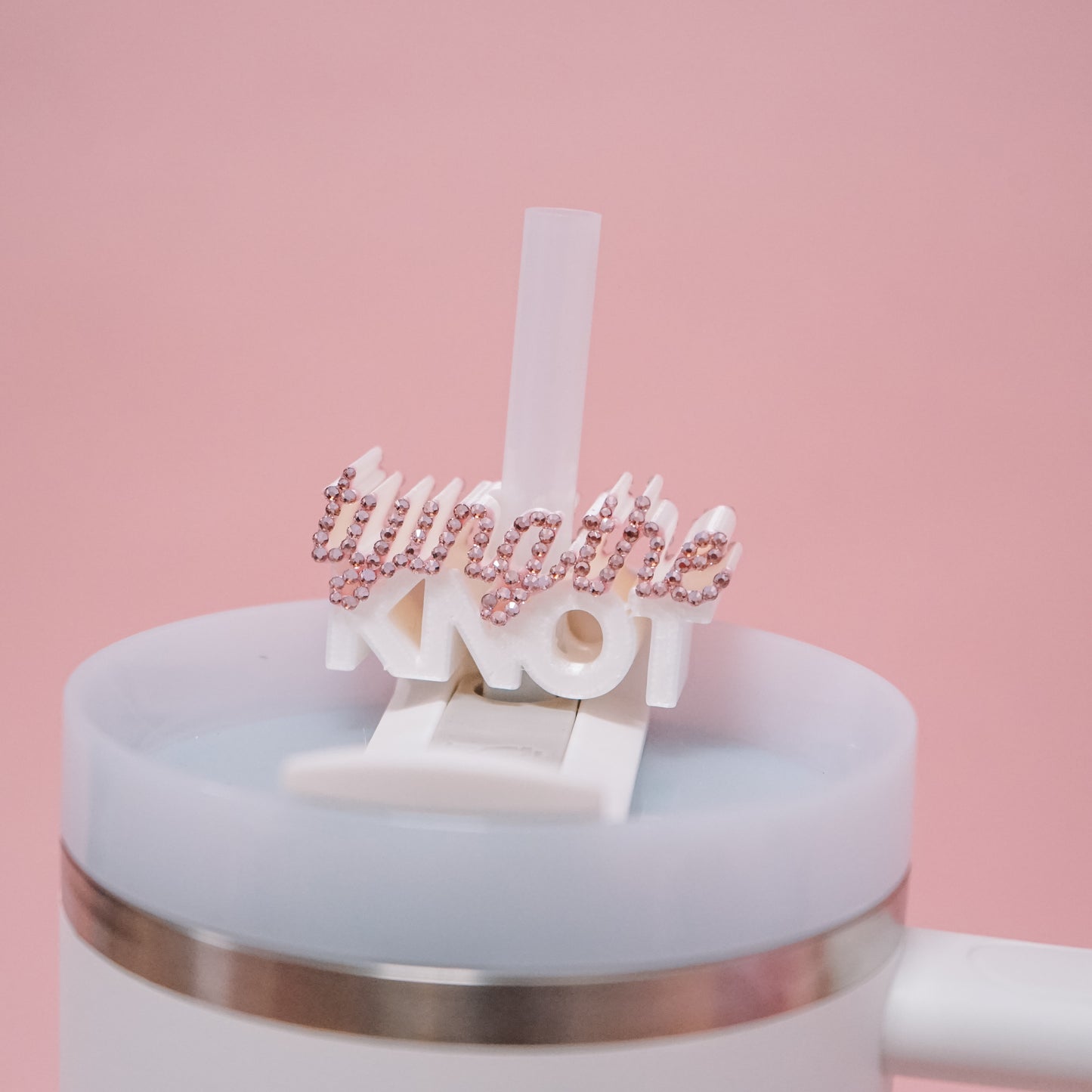 Tying the Knot Straw Charm