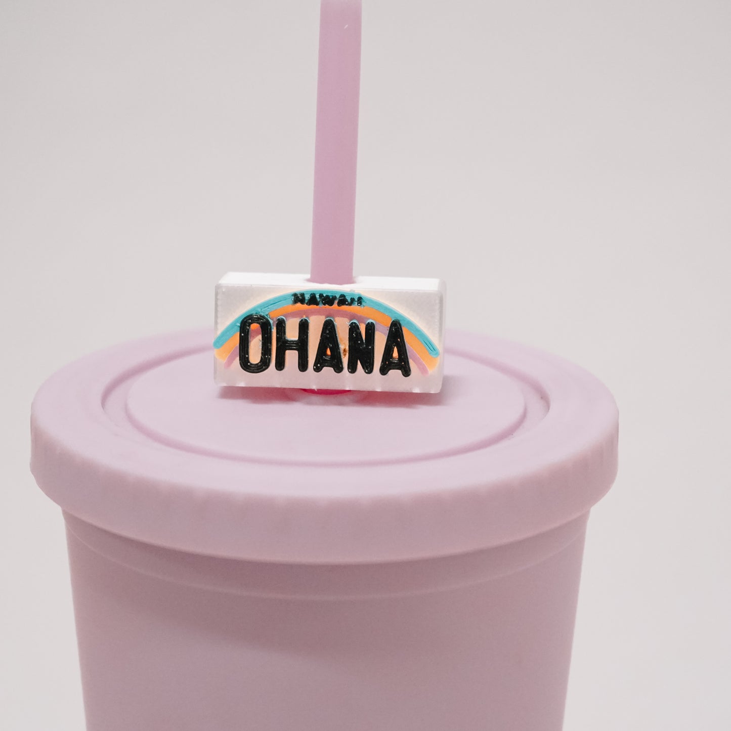 Ohana Plate Straw Charm
