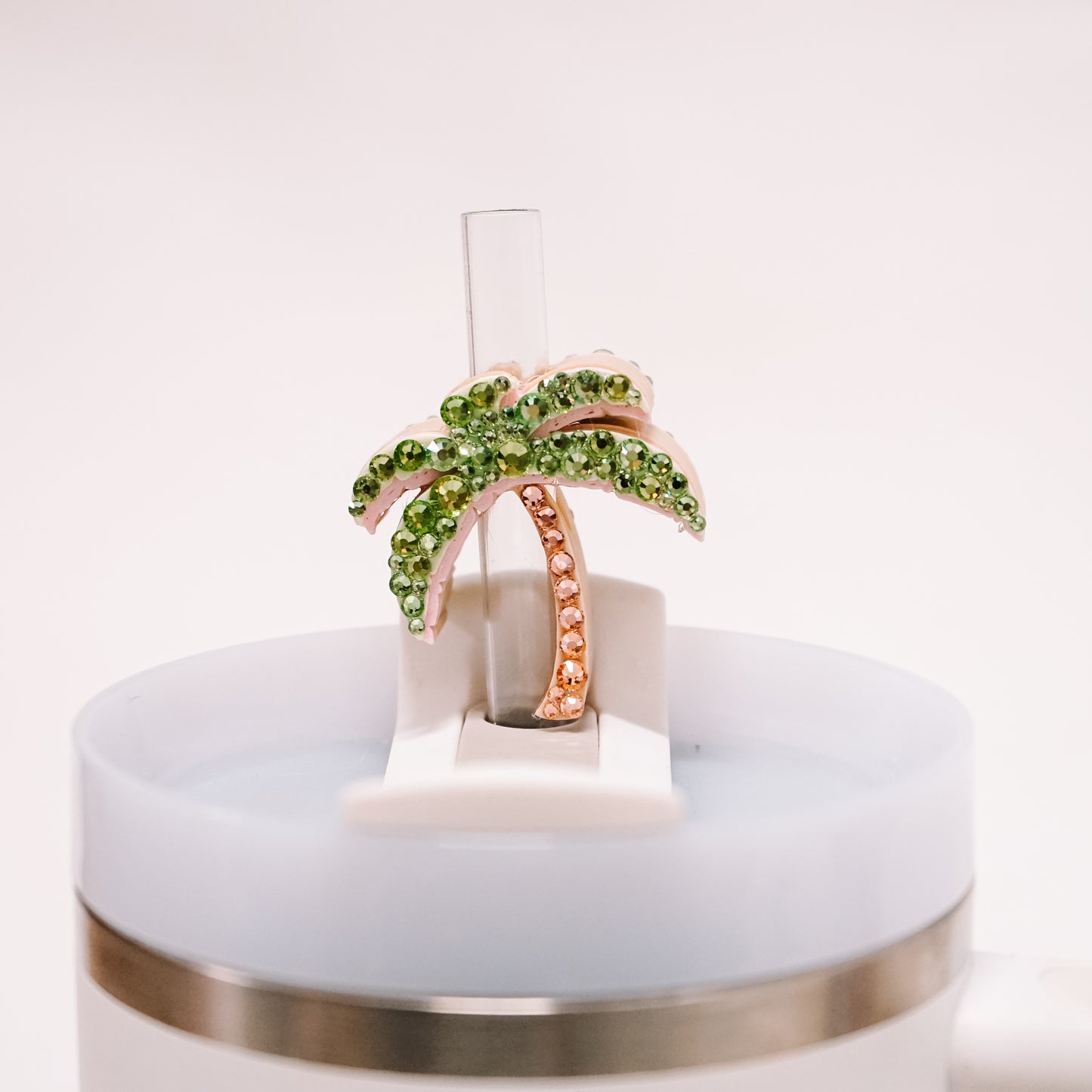 Palm Tree Straw Charm