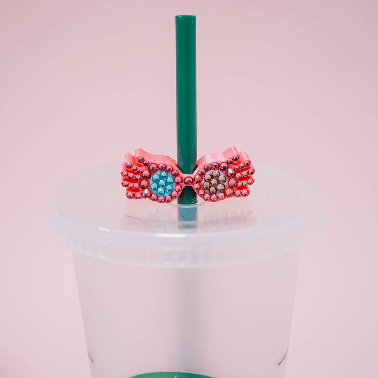 Luna Glasses Straw Charm