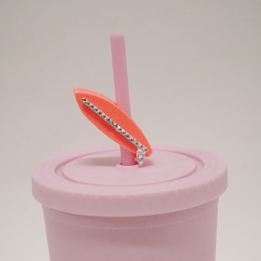 Surfboard Straw Charm