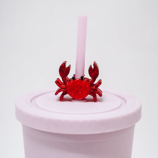 Crab Straw Charm
