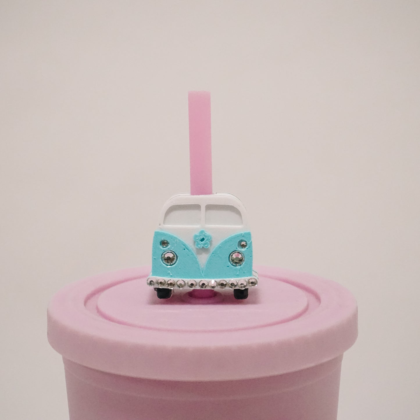 Bus Straw Charm