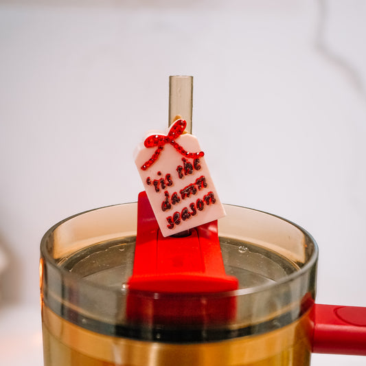 Tis the Season Straw Charm