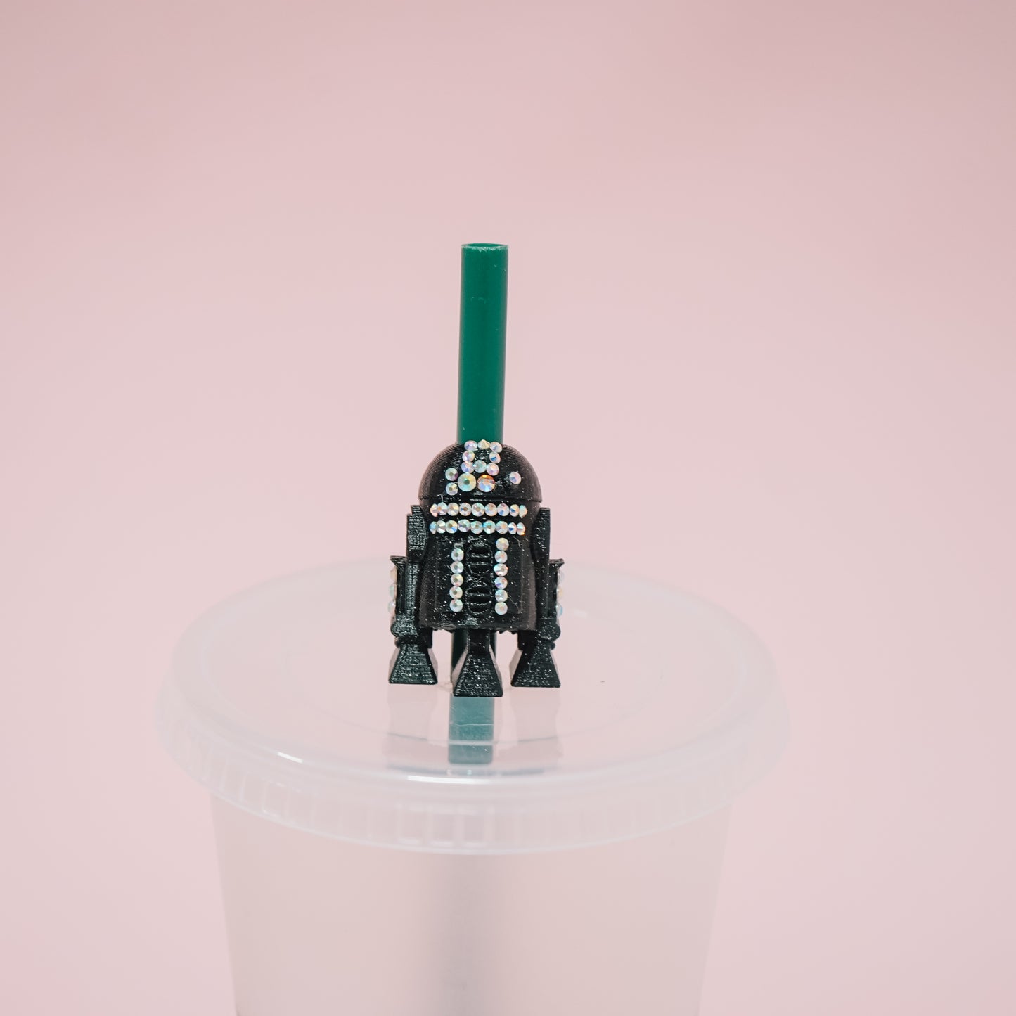 Crystal Droid Straw Charm