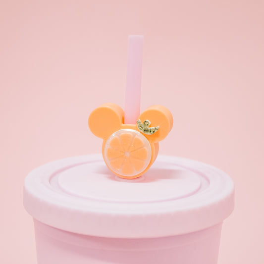 Ears Orange Straw Charm