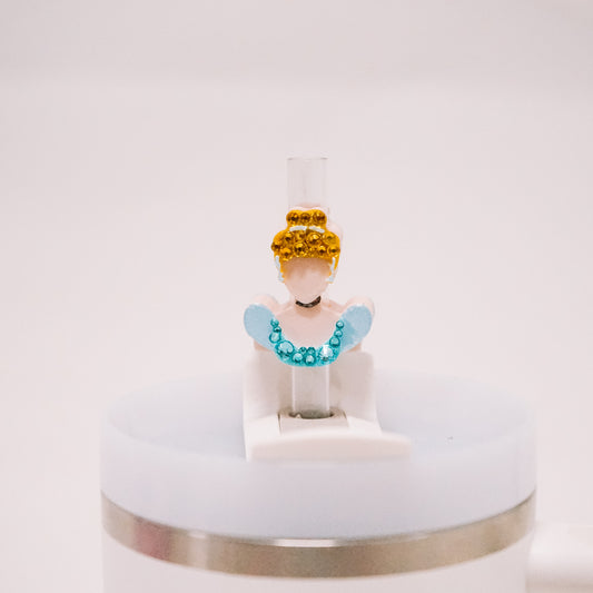 Pumpkin Princess Straw Charm