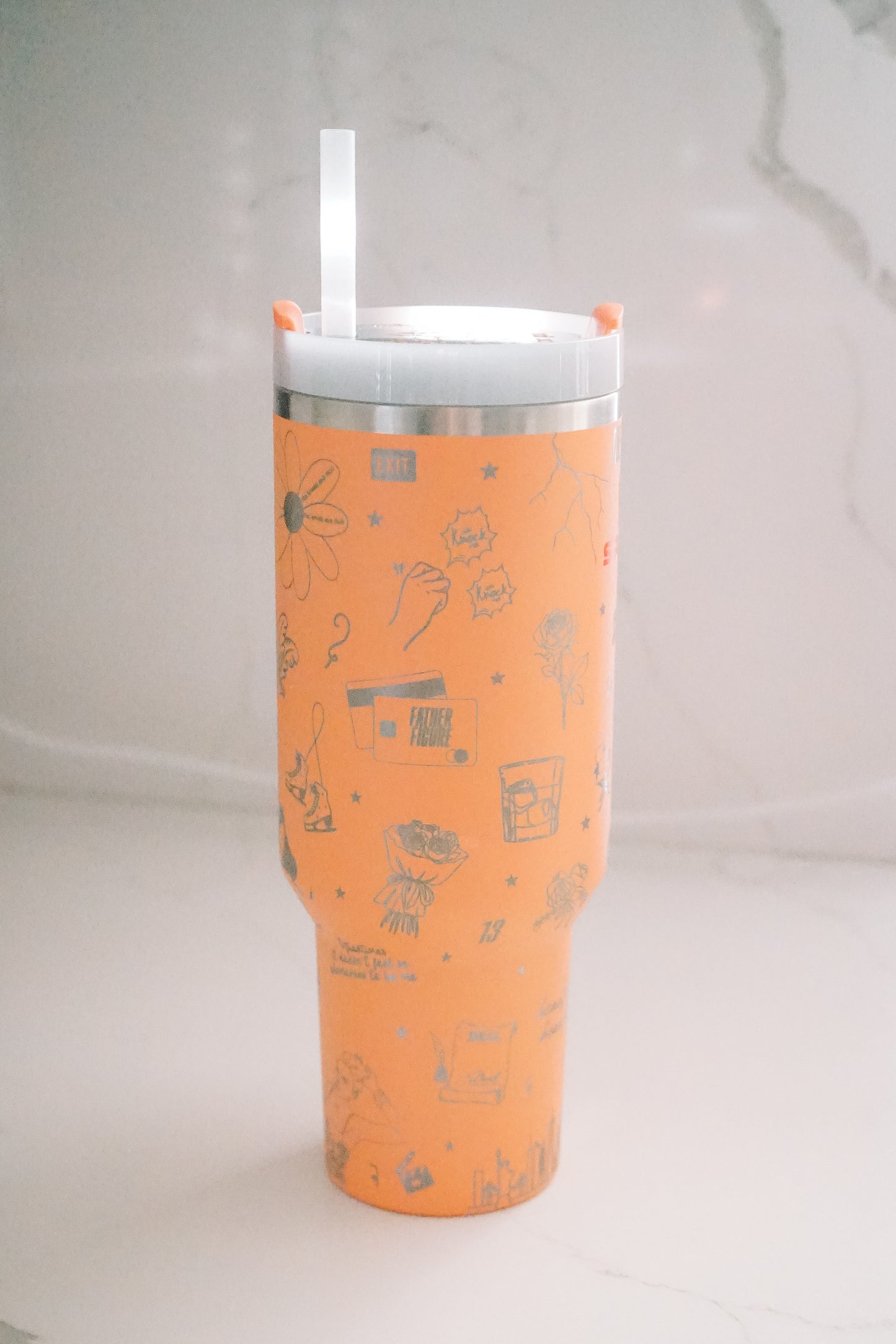 40 oz Nectarine Showgirl Wrap Tumbler