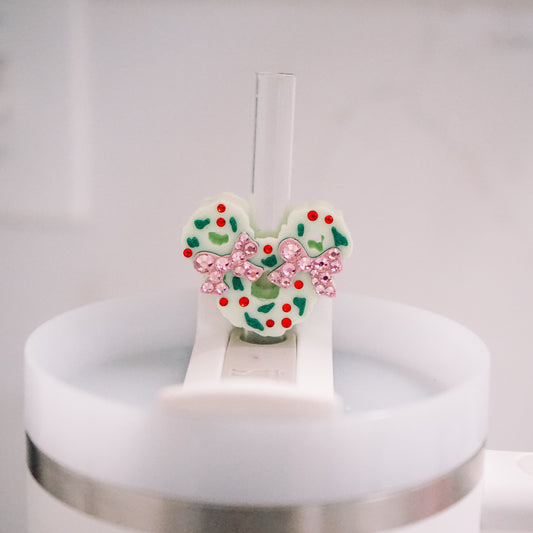 Mouse Wreath Straw Charm