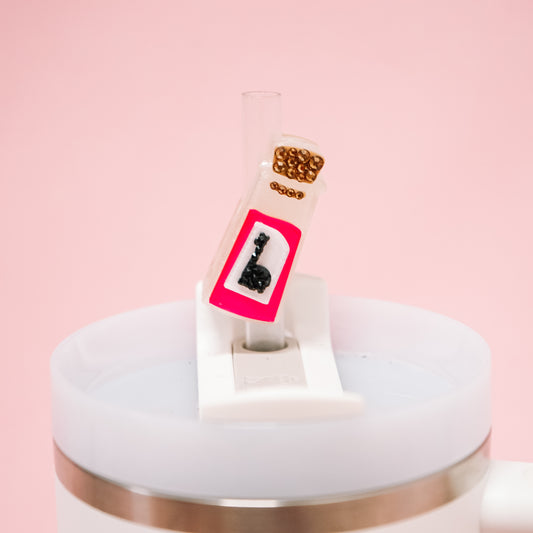 Llama Straw Charm