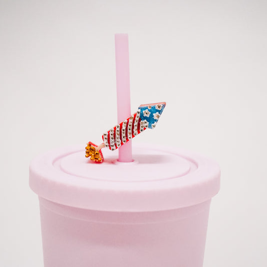 Firework Straw Charm