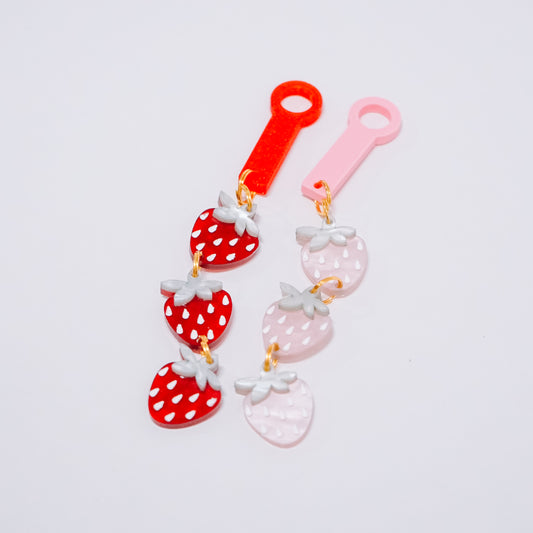 Strawberry Straw Dangle