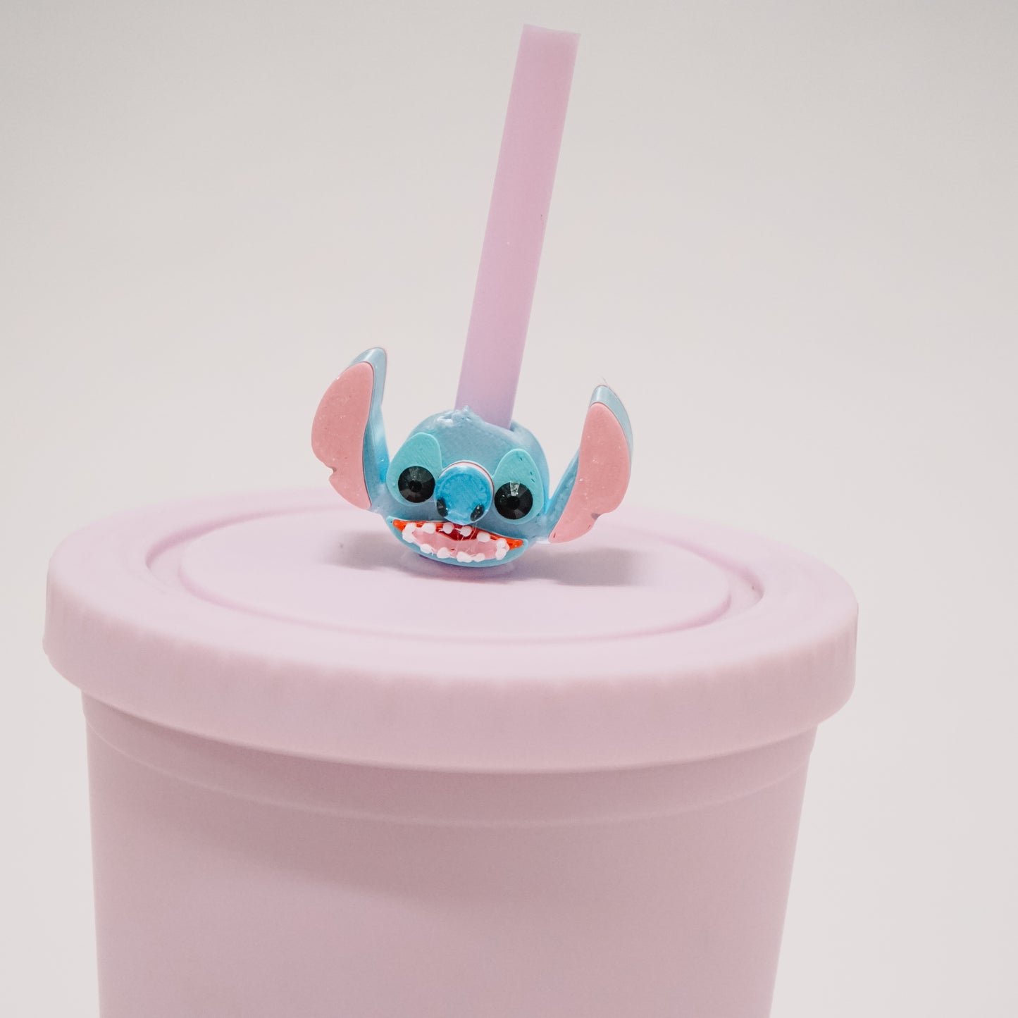 Little Blue Alien Straw Charm
