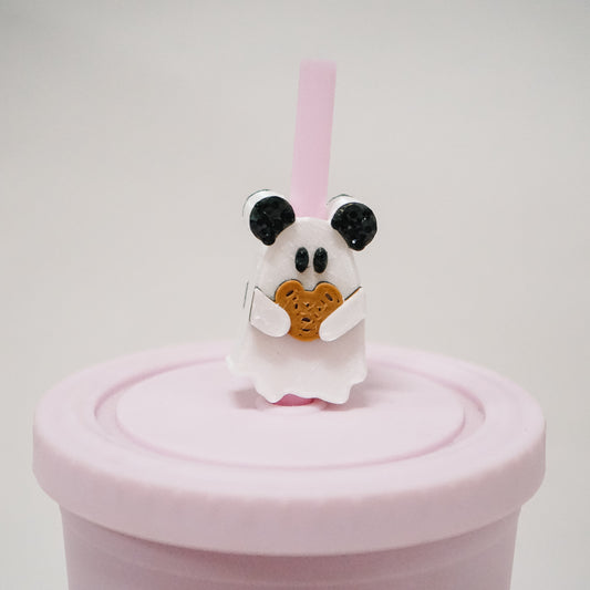 Pretzel Ghostie Straw Charm
