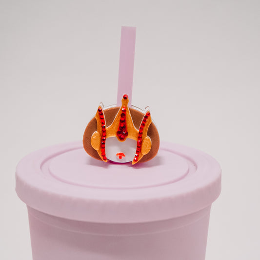 Space Queen Straw Charm
