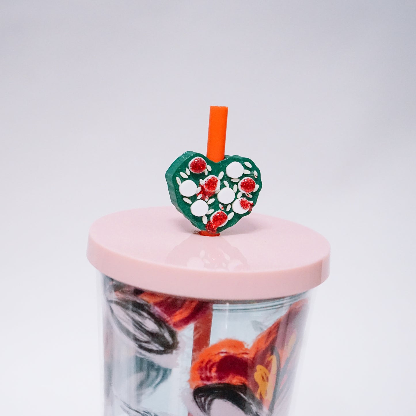 Paint Them Red Straw Charm