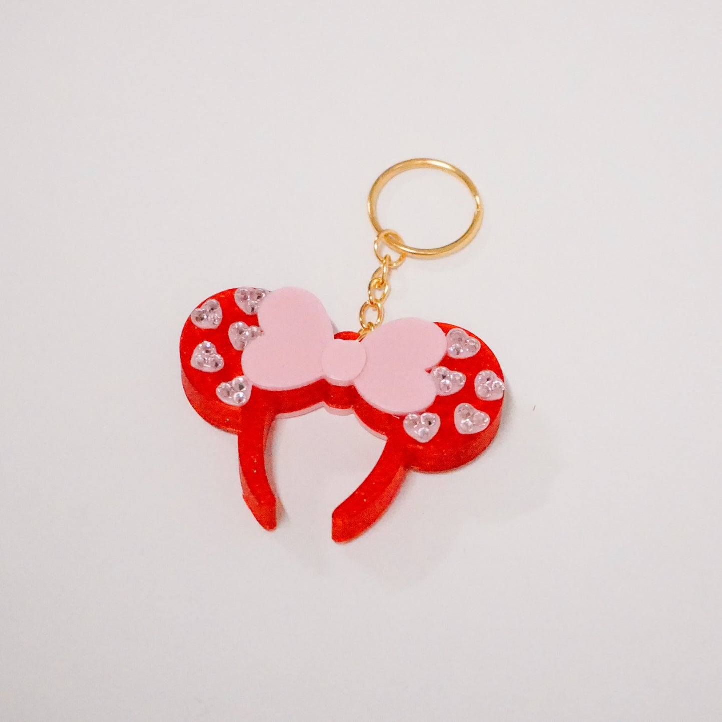 Heart Ears Headband Bag Charm