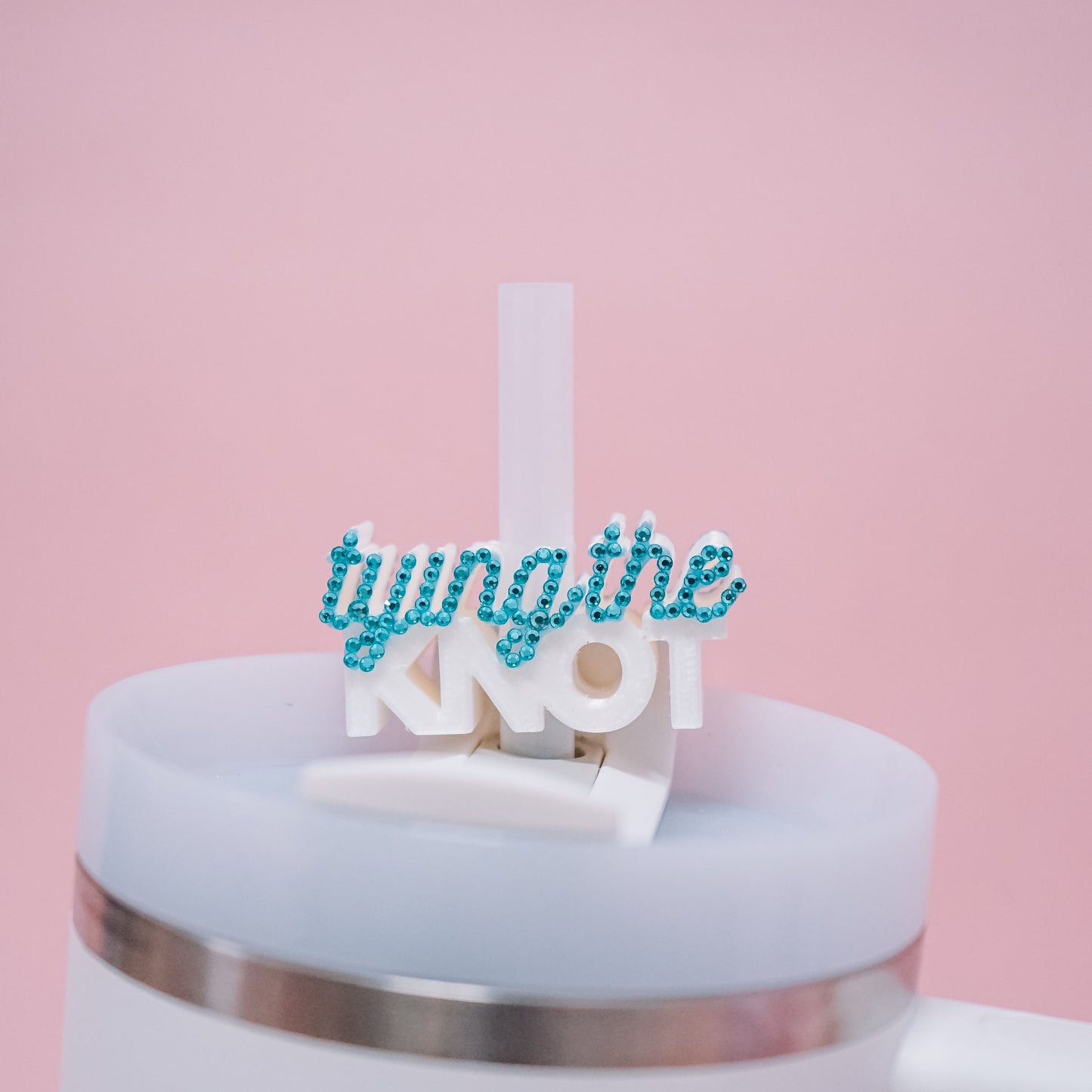 Tying the Knot Straw Charm