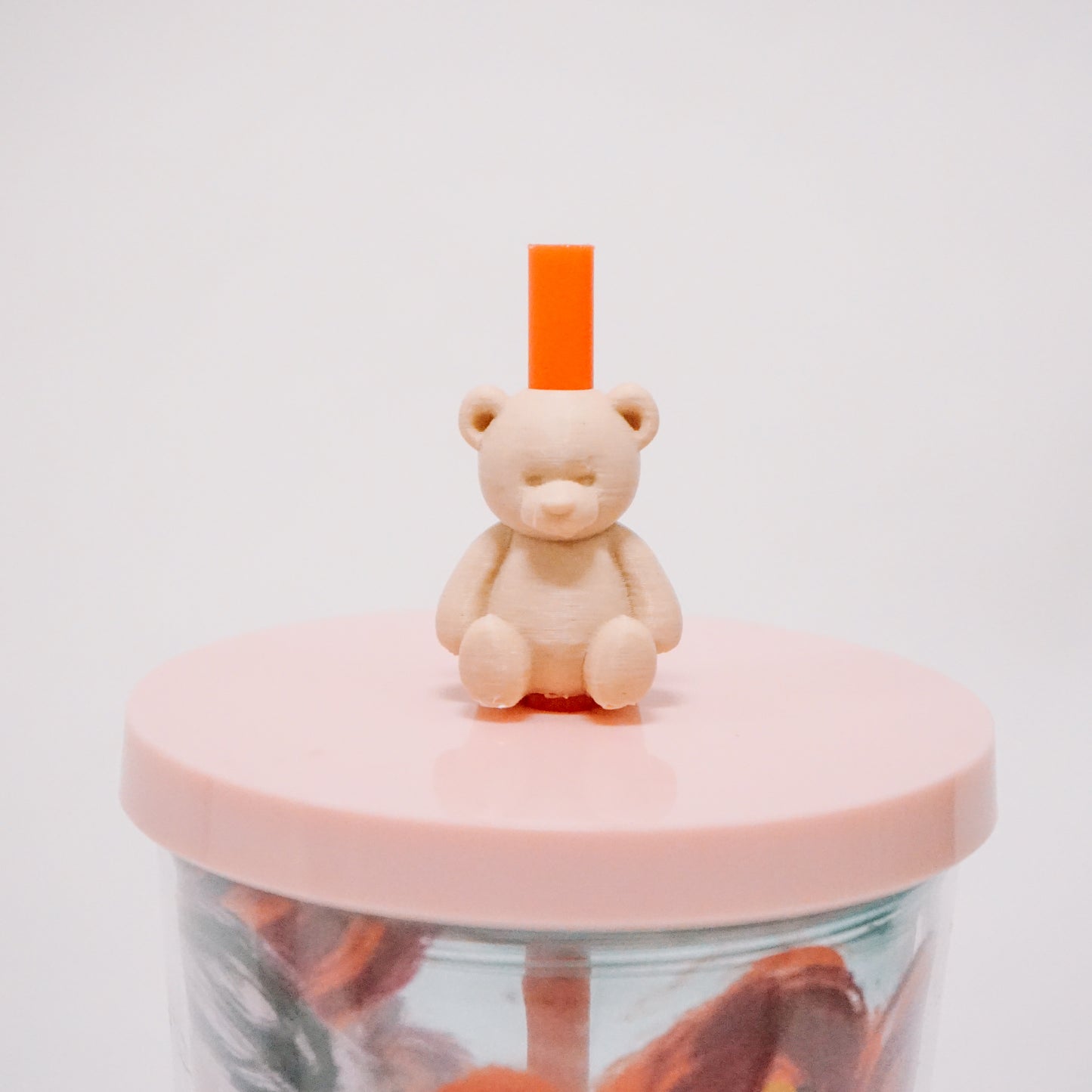 Teddy Bear Straw Charm