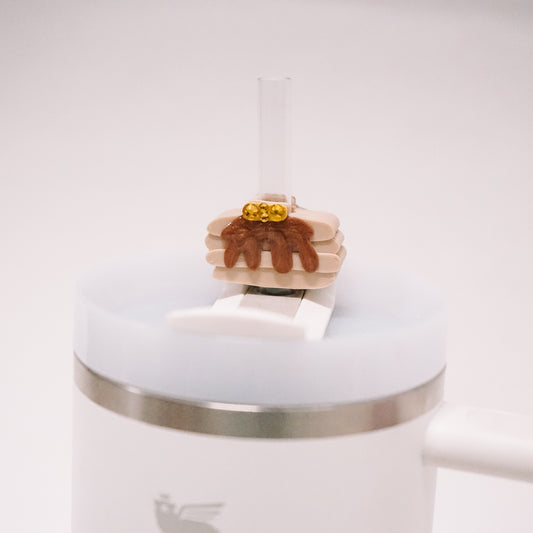 Pancakes Straw Charm