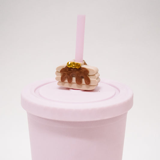 Pancakes Straw Charm