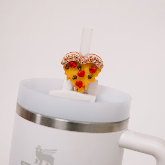 Pizza My Heart Straw Charm