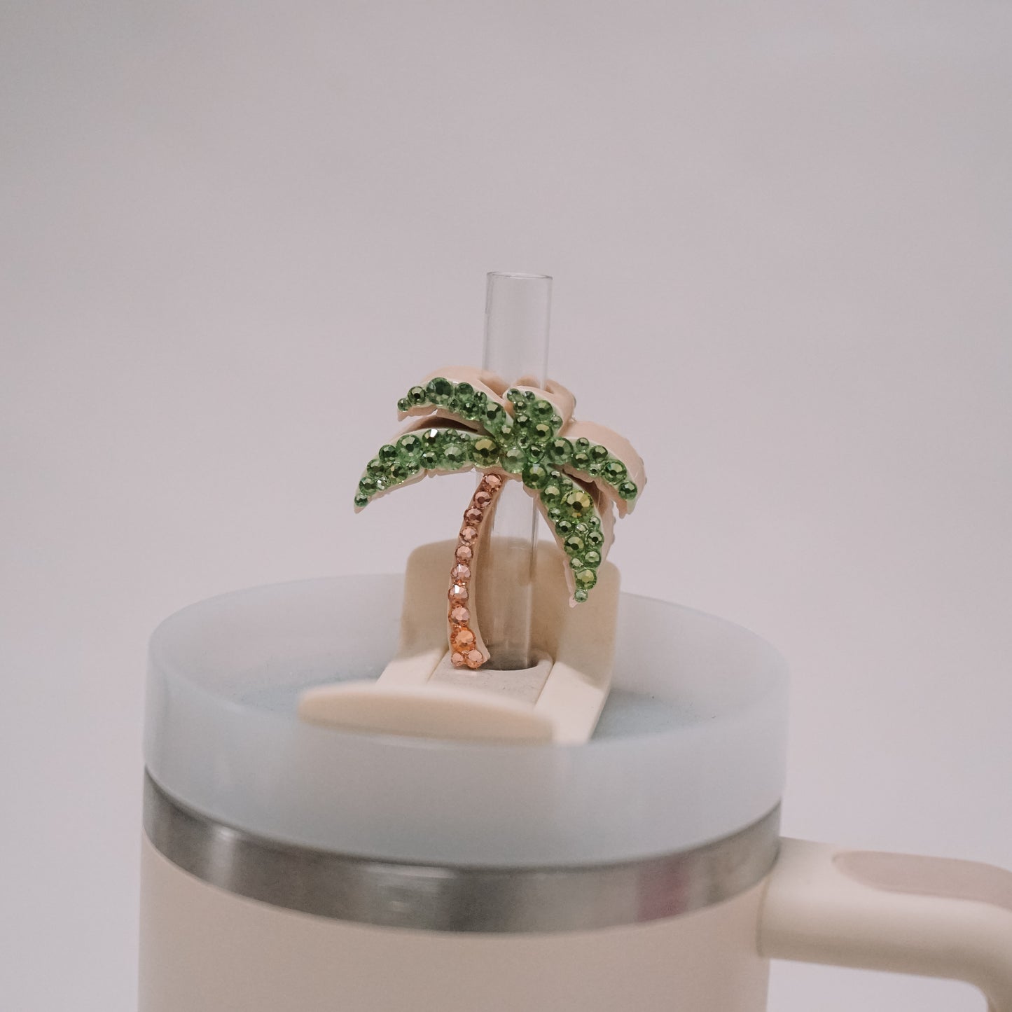 Palm Tree Straw Charm