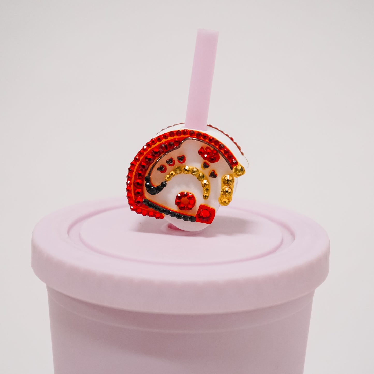 Fighter Helmet Straw Charm