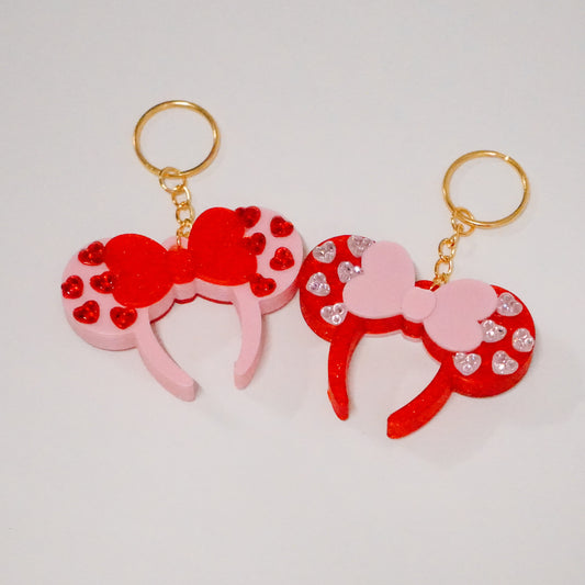 Heart Ears Headband Bag Charm
