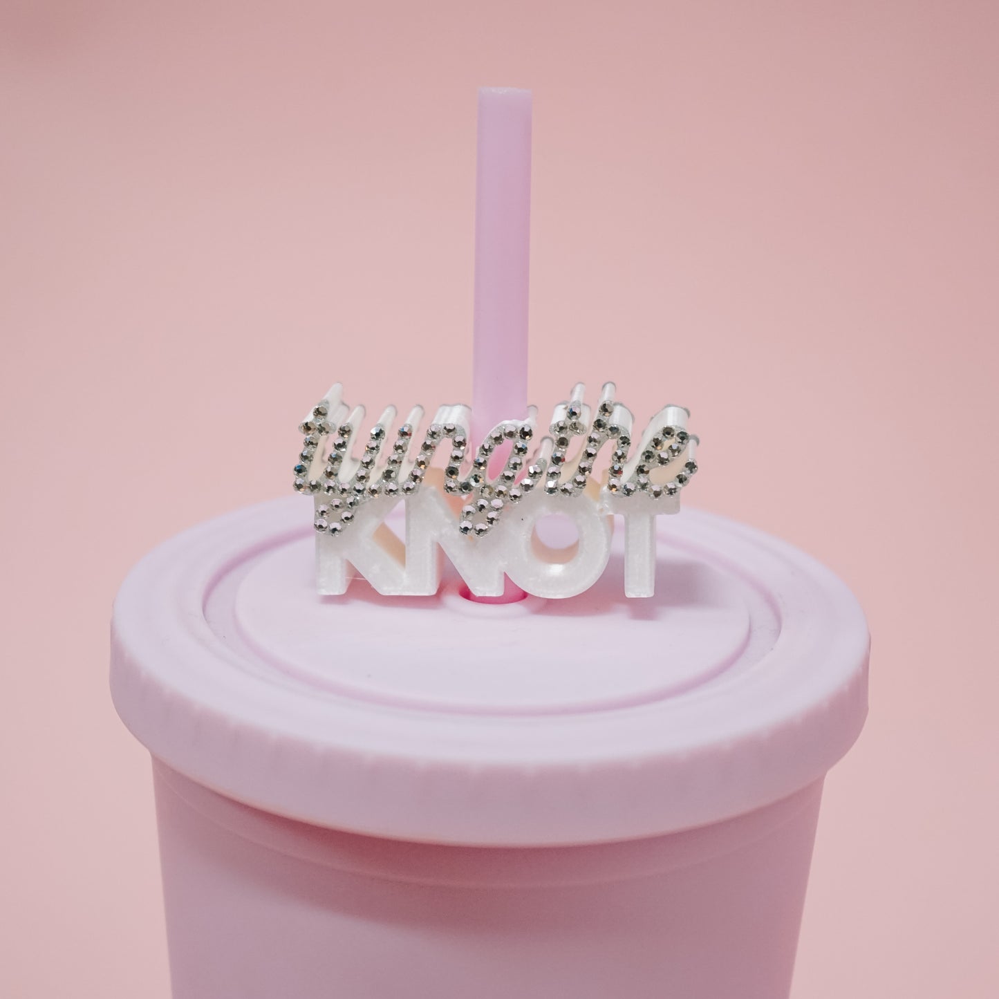 Tying the Knot Straw Charm