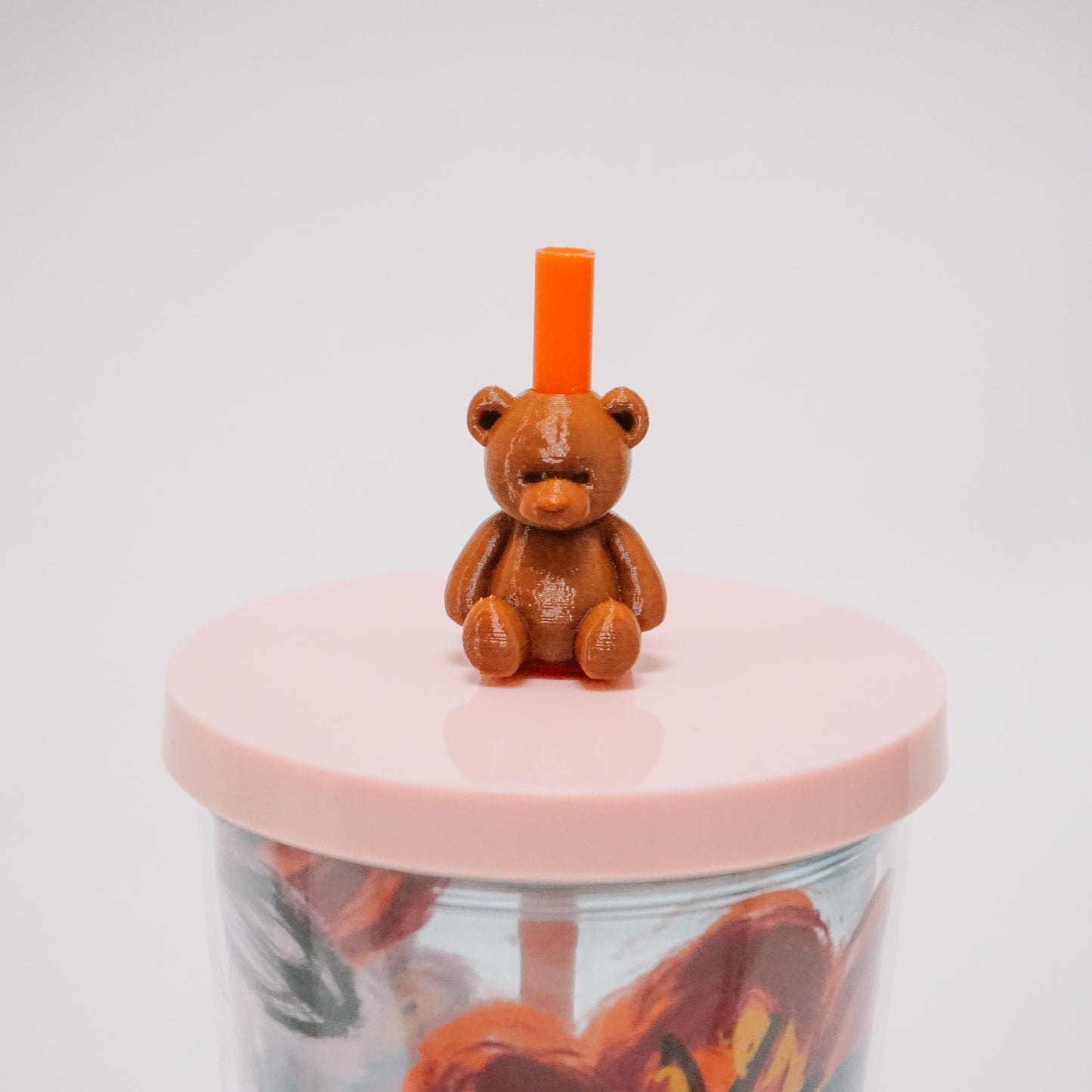 Teddy Bear Straw Charm