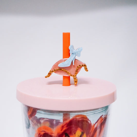 Slipper Straw Charm