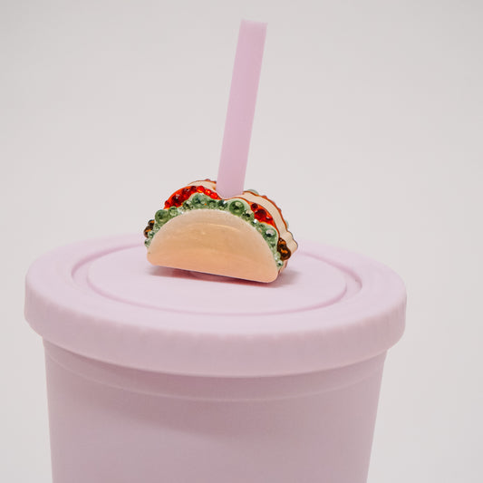 Taco Straw Charm
