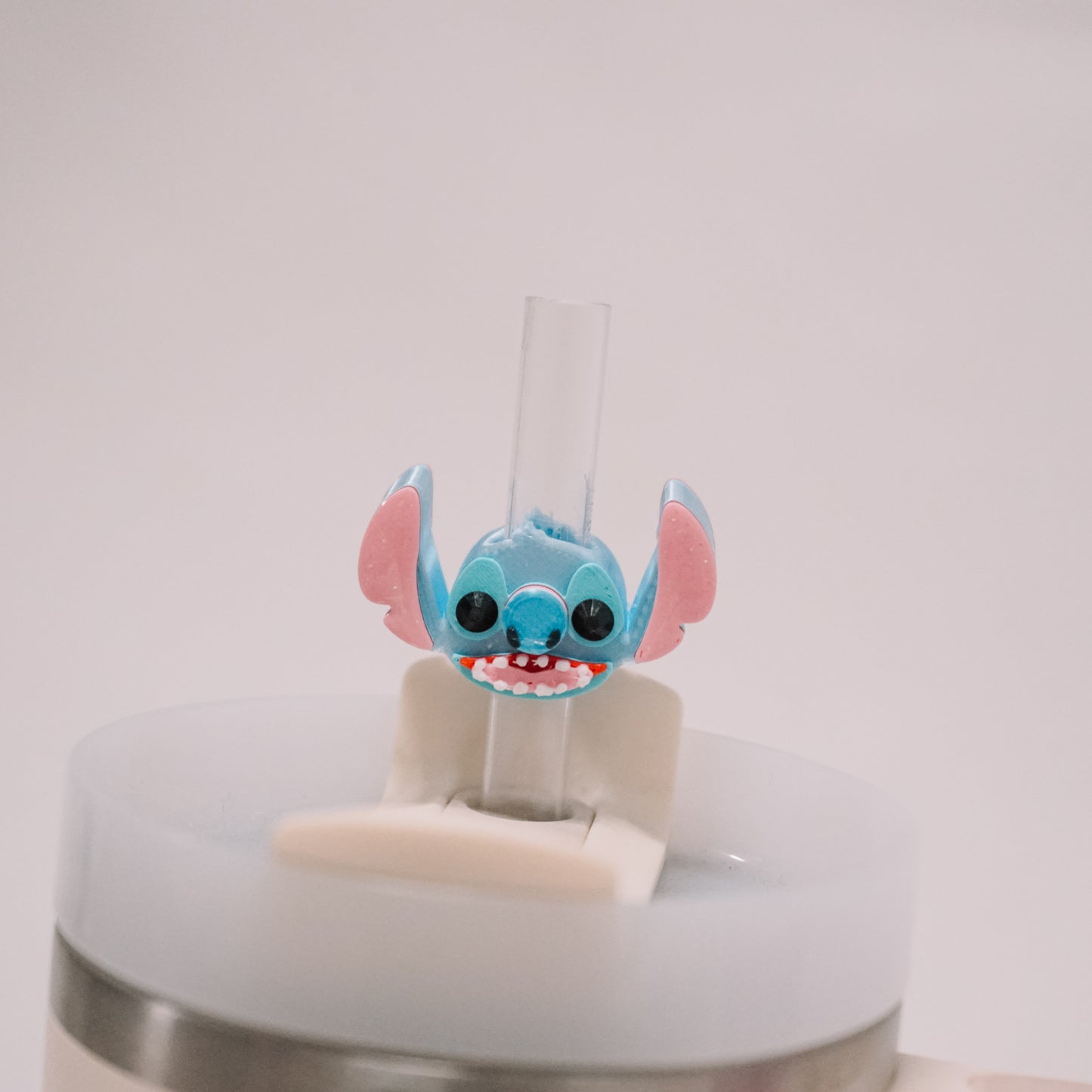 Little Blue Alien Straw Charm