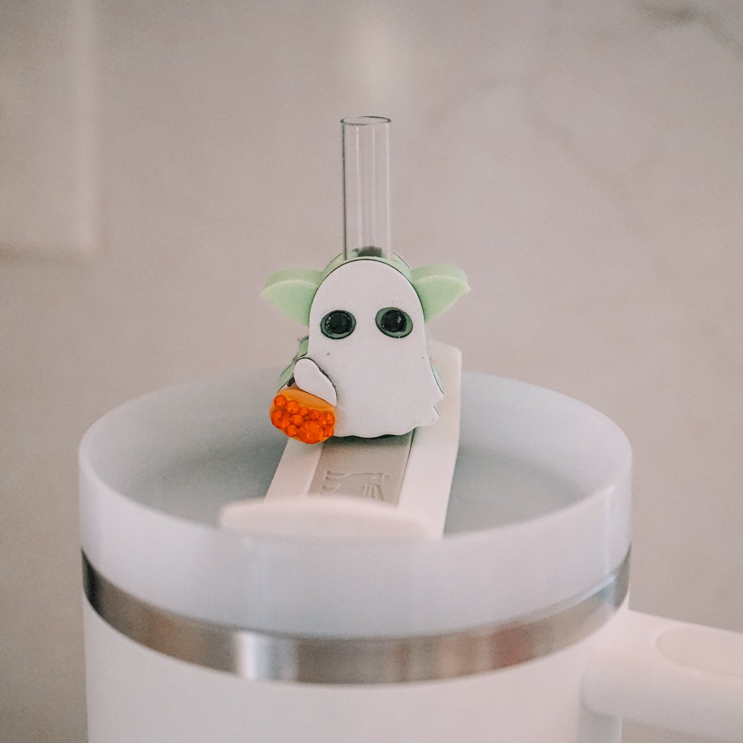 Space Bb Straw Charm