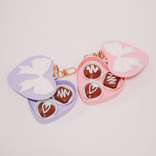 Heart Box of Chocolates Bag Charm