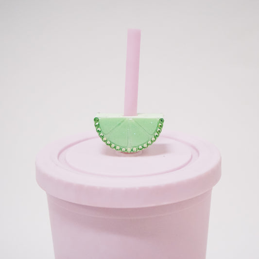 Lime Straw Charm