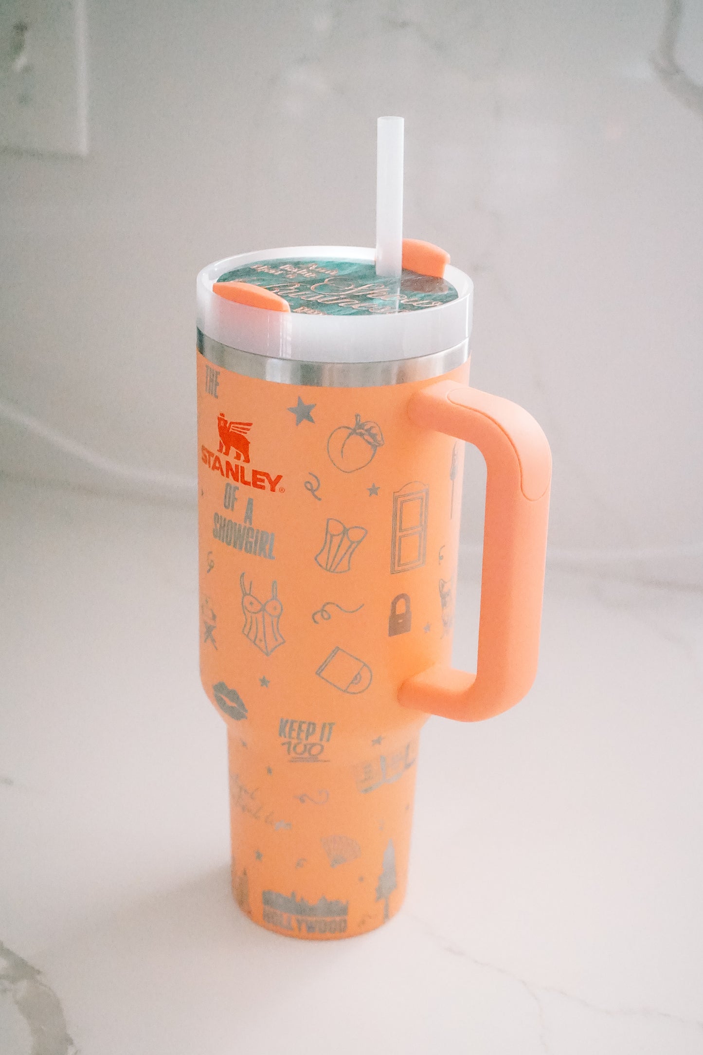 40 oz Nectarine Showgirl Wrap Tumbler