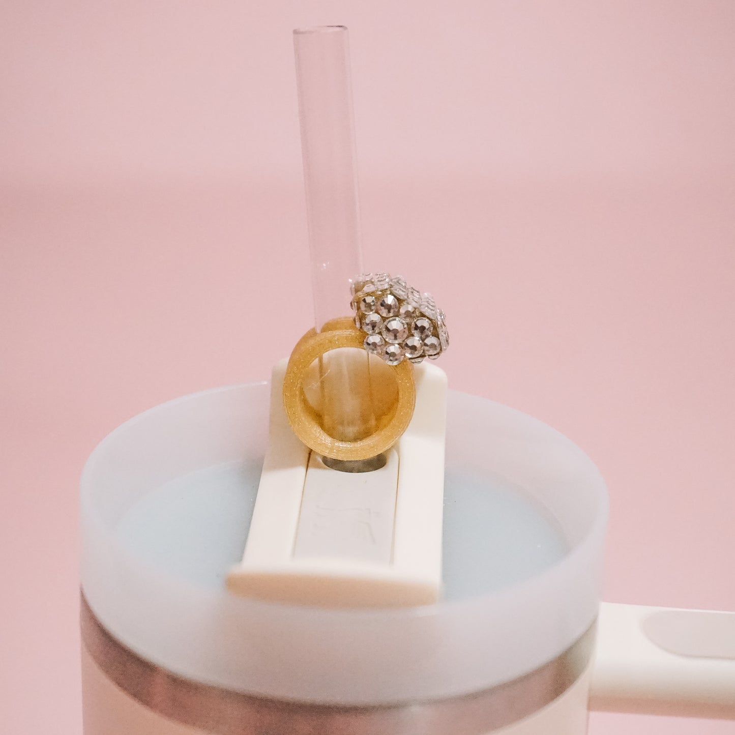 Engagement Ring Straw Charm