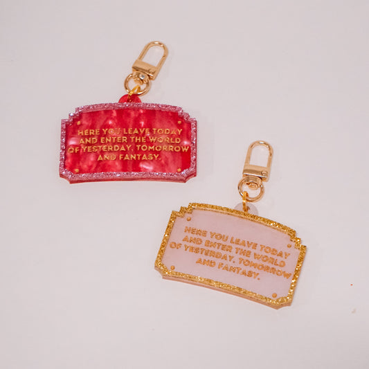 Enter Sign Bag Charm