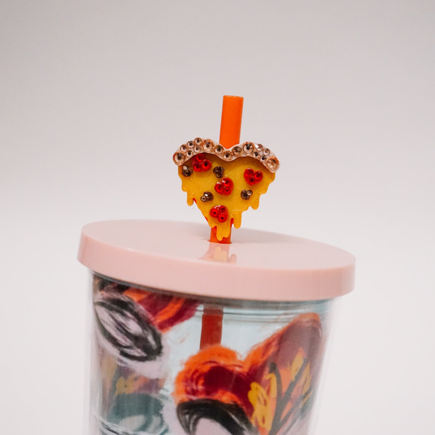 Pizza My Heart Straw Charm