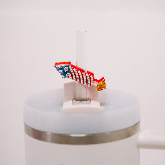 Firework Straw Charm