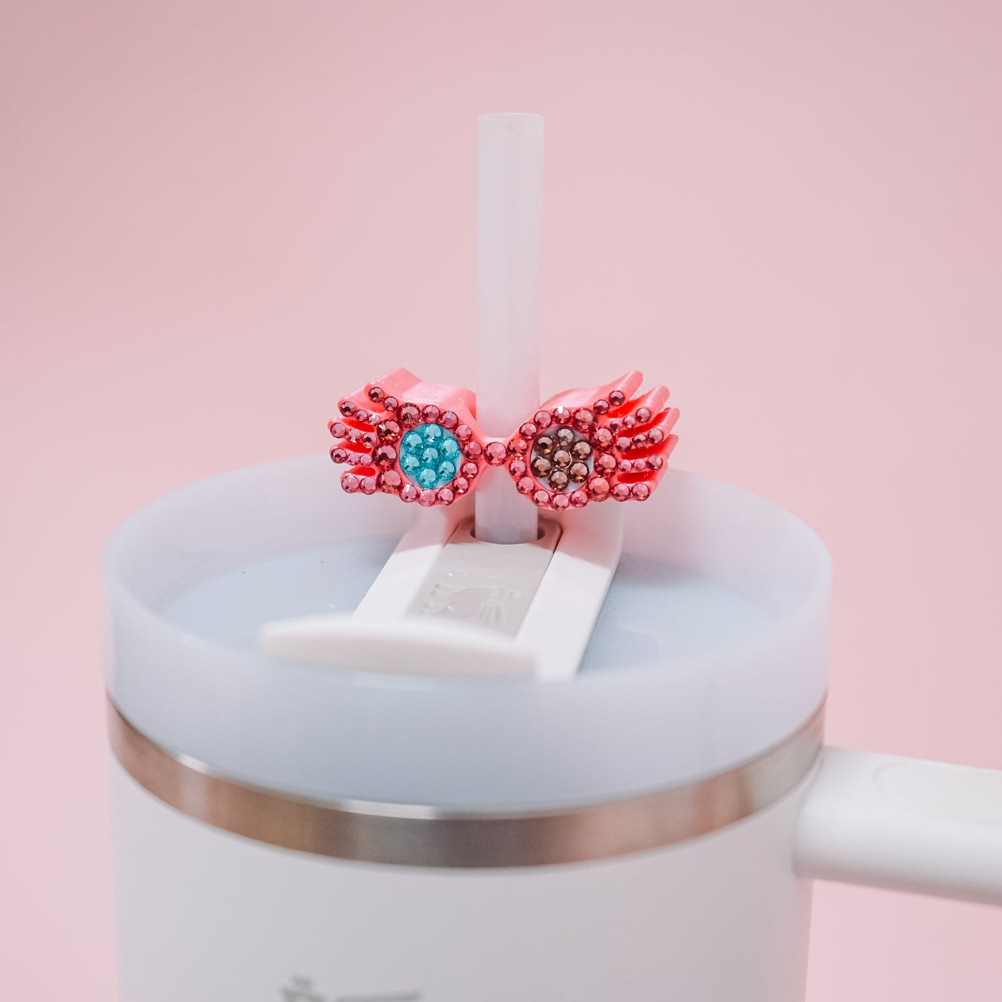 Luna Glasses Straw Charm