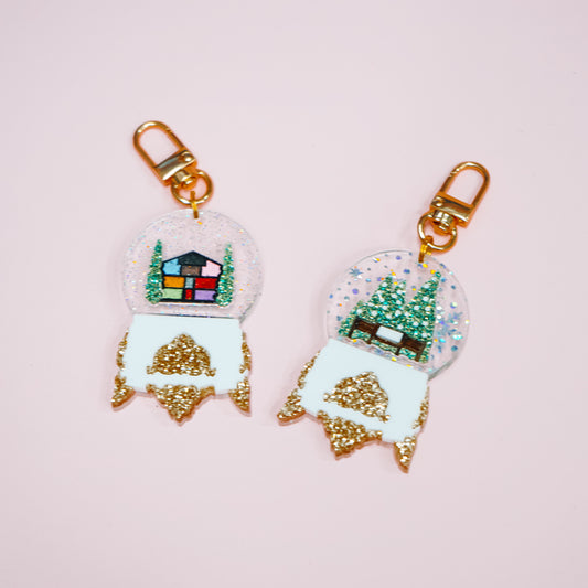 Snow Globe Bag Charm