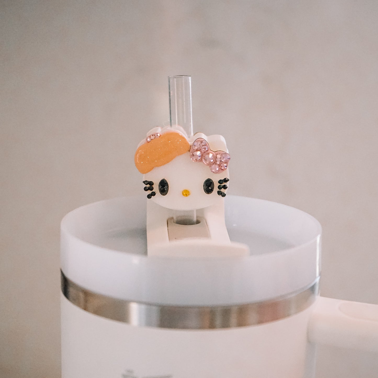Pumpkin HK Straw Charm