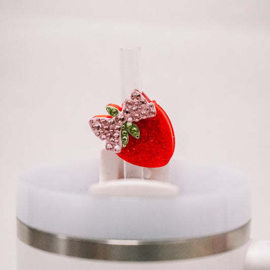 Strawberry Straw Charm
