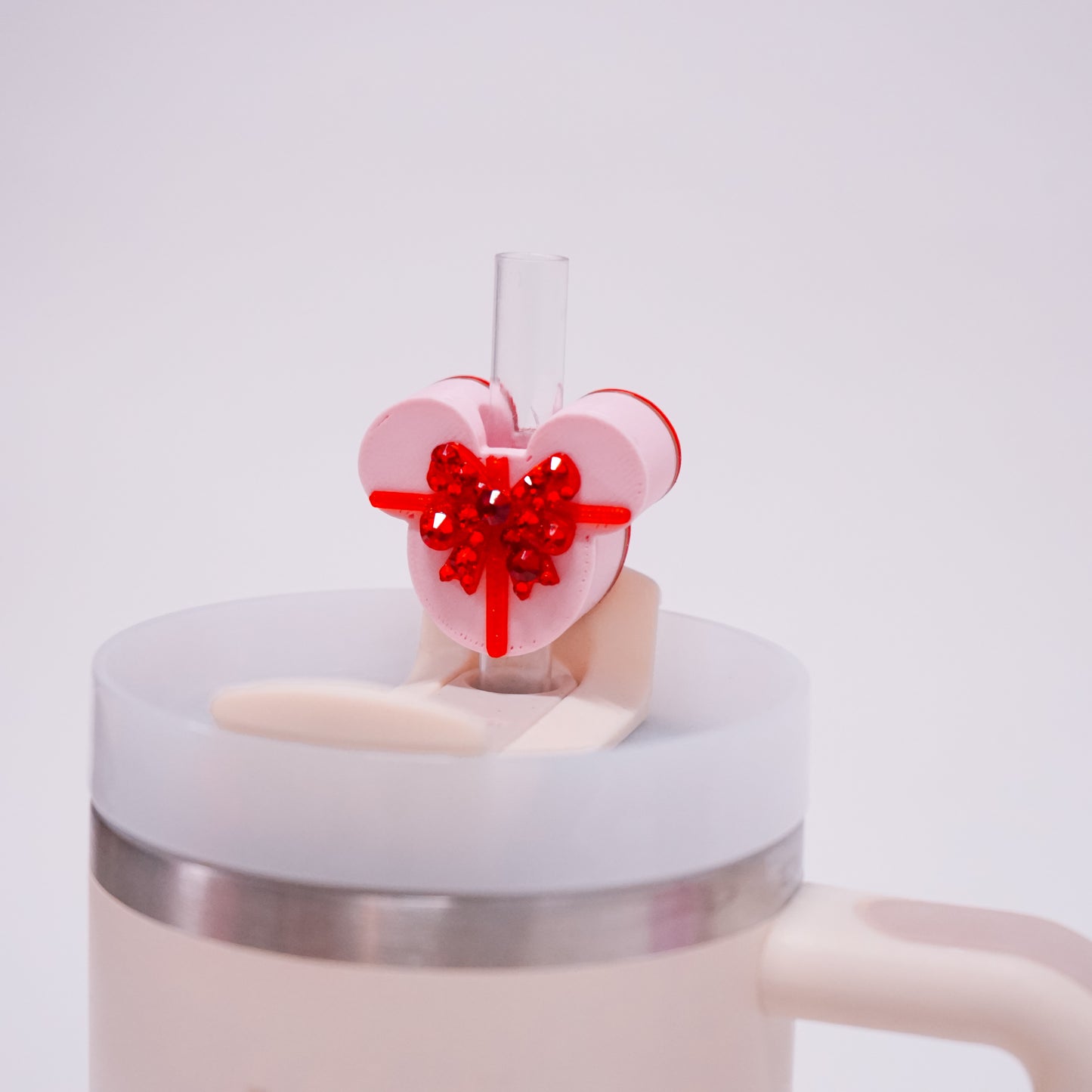 Ears Box of Chocolates Straw Charm