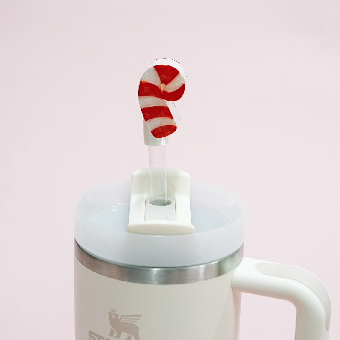 Candy Cane Straw Cover